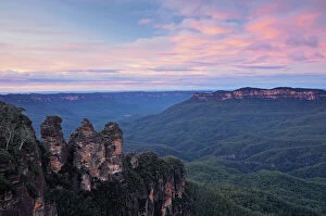 Cloud Collection: The Three Sisters and Mt Solitary, Blue Mountains