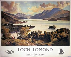 Design Gallery: Loch Lomond, LNER and LMS poster, c 1940s