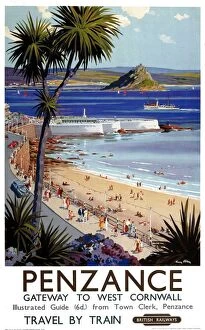 Penzance, BR poster, 1952