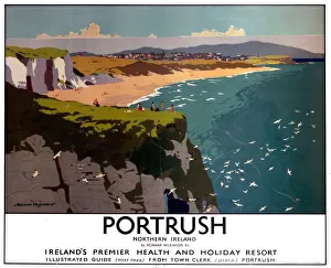Portrush - Northern Ireland, LMS poster, 1923-1947 Portrush - Northern Ireland, LMS poster, 1923-1947