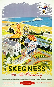 Coast Gallery: Skegness is So Bracing, BR (ER) poster, 1956