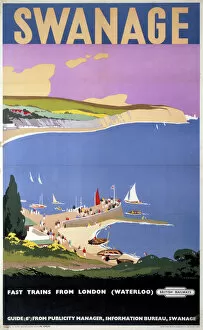 Design Collection: Swanage, BR poster, c 1955