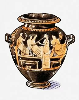 Female Likeness Gallery: Ancient Greek urn