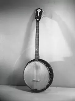 Musical Instrument Collection: Banjo, (B&W)