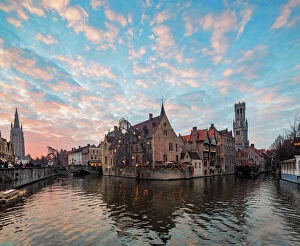 Belgium Collection: Bruges Sunset