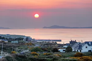 Villages Collection: Cleggan at sunset, Connemara, County Galway, Republic of Ireland, Europe