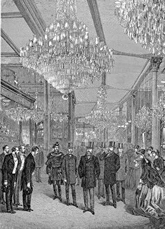 Parisians Collection: Emperor Franz Joseph I of Austria visits the World's Fair in Paris, Paris World's Fair 1889