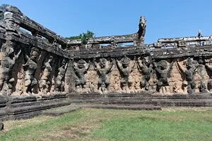 Garuda Gallery: Garudas carved at the Terrace of the Elephants, Angkor Thom