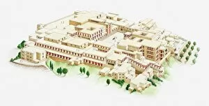 Reconstruction Gallery: Illustration of palace of Knossos