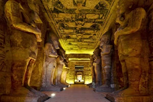 Ancient Egyptian Architecture Gallery: The interior of the Great Temple of Ramesses II, Abu Simbel, Egypt