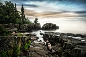 Getting Away From It All Gallery: A long exposure on the coast of Lake Superior, near Grand Marais, Minnesota