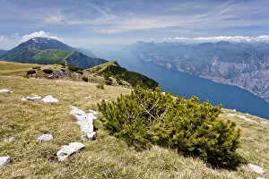 Lake Garda Collection: On Monte Altissimo above Nago, overlooking Lake Garda, with Monte Baldo at the rear, Trentino