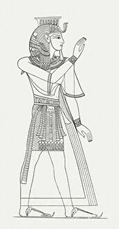 Egypt Collection: Ramesses III (c. 1221 BC-1156 BC), wood engraving, published in 1881