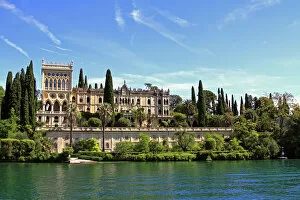 Lake Garda Collection: Villa Borghese Cavazza, Isola del Garda, island in Lake Garda, Northern Italy, Italy