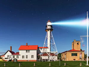 Lighthouse Collection: Whitefish Point Lighthouse by Moonlight