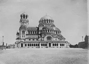 The St. Alexander Nevsky Cathedral in Sofia, Bulgaria. September 1924