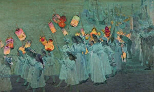 Coast Collection: Jubilee Procession in a Cornish Village, A. G. Sherwood Hunter (1846-1919)