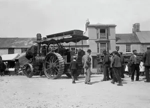Entertainment Gallery: Market Square, St Just in Penwith, Cornwall. Early 1900s