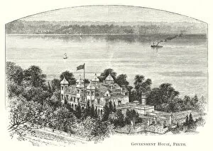 Government House Gallery: Australia: Government House, Perth (engraving)