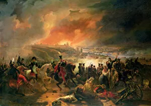 Dnieper River Collection: The Battle of Smolensk, 17th August 1812, 1839 (oil on canvas)