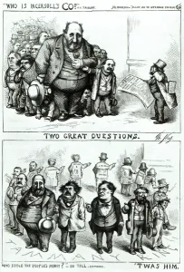 Government Gallery: Cartoons featuring William Marcy Boss Tweed, James Ingersoll and George Miller