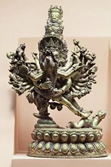 Patan Gallery: Chakrasamvara and Vajravarahi, Nepal (bronze and gilt)