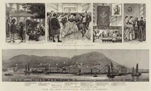 Government House Gallery: With the China Squadron in the East, at Hongkong (engraving)