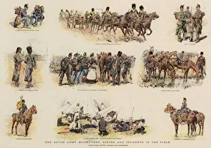 Enjoying Collection: The Dutch Army Manoeuvres, Scenes and Incidents in the Field (chromolitho)