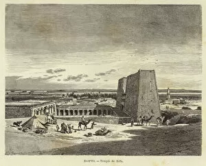 Edfu Collection: Egypt - Temple of Edfu (engraving)