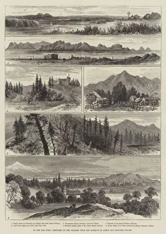 Government House Gallery: To the Far West, Sketches of the Journey with the Marquis of Lorne and Princess Louise (engraving)