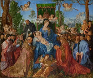 Feast of the Rose Garlands, 1506 (oil on wood)