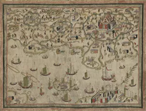 Taiwanese Collection: Forts Zeelandia and Provintia and the City of Tainan, wall hanging