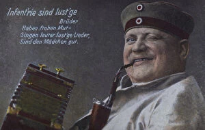 Enjoying Gallery: German soldier smoking his pipe (coloured photo)