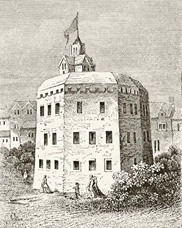 The Globe Theatre, Southwark, from The National and Domestic History of England'