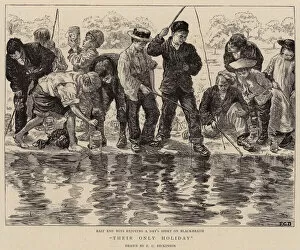 Enjoying Gallery: Their only Holiday (engraving)