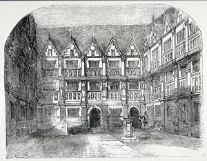 House of Sir Thomas Gresham, in Bishopsgate Street, London (engraving)