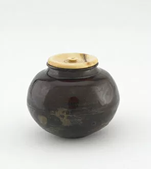 Karamono tea caddy, bunrin type, Tea caddy (karamono taikai chaire)
