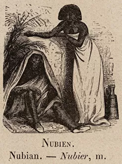 Nubia Collection: Le Vocabulaire Illustre: Nubien; Nubian; Nubier (engraving)
