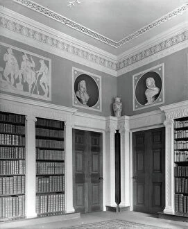 Bas Relief Collection: Detail of the Library at Mellerstain House, Berwickshire, from The Country Houses of Robert Adam
