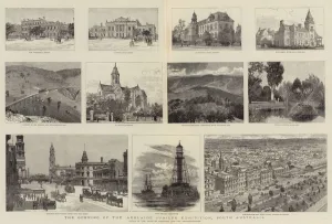 Government House Gallery: The Opening of the Adelaide Jubilee Exhibition, South Australia (engraving)
