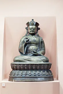 Patan Gallery: Padmasambhava, Tibet (bronze, silver and copper inlay)