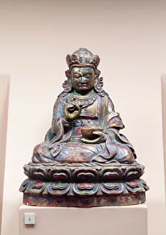 Patan Gallery: Padmasambhava, Tibet (painted wood)
