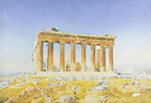 The Parthenon, c.1834 (w / c over pencil on paper)