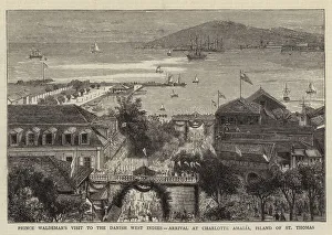 Virgin Islands Gallery: Prince Waldemars Visit to the Danish West Indies, Arrival at Charlotte Amalia