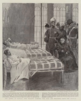 Atbara Collection: The Queen at Netley, Her Majesty visiting the Sick and Wounded from the Soudan (litho)
