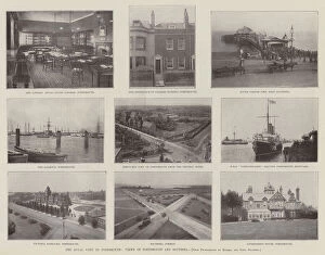 Government House Gallery: The Royal Visit to Portsmouth, Views of Portsmouth and Southsea (b / w photo)