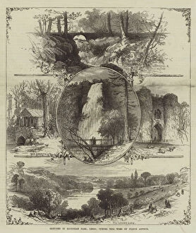 Hermitage Collection: Sketches in Roundhay Park, Leeds, opened this Week by Prince Arthur (engraving)