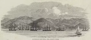 Virgin Islands Gallery: St Thomass West Indies, from Wrights Wharf (engraving)