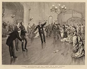 Government House Gallery: Sydney Illustrated, an Old Dance in a New Country (engraving)