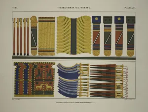 Valley Of The Kings Gallery: Various Egyptian arms and weapons, Thebes, Biban-el-Molouk